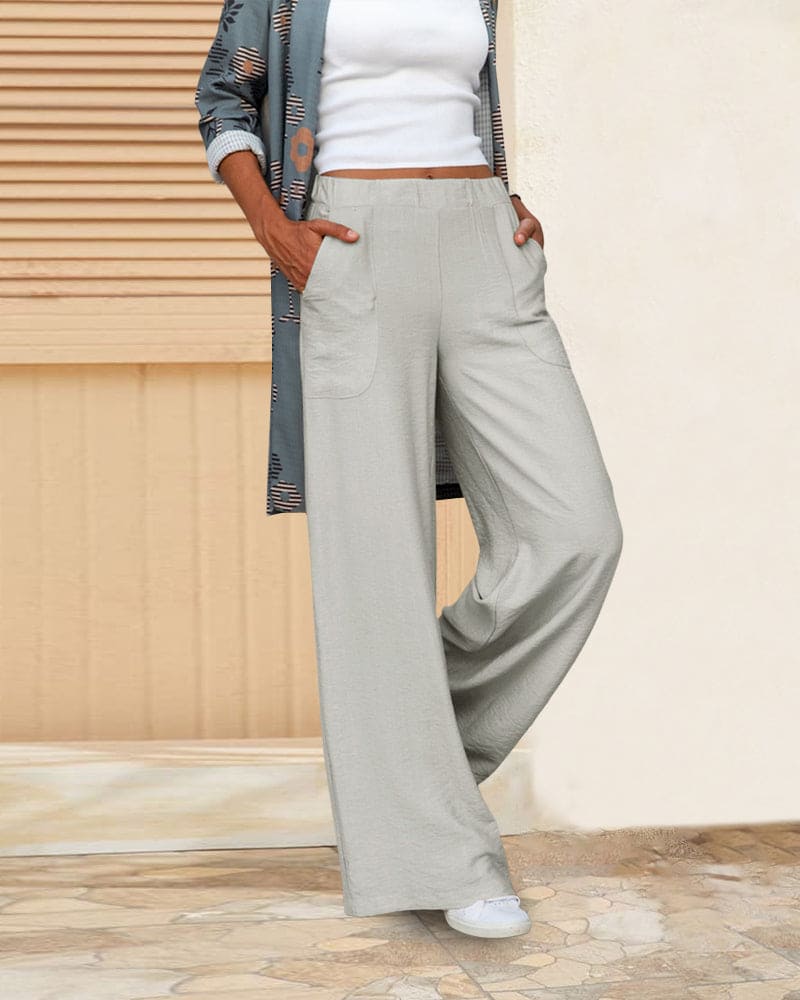 Women’s Wide Leg Pull On Pants | Relaxed Fit