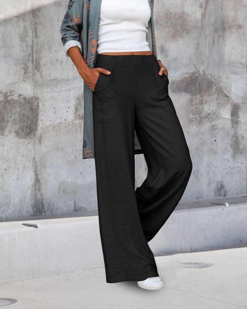 Women’s Wide Leg Pull On Pants | Relaxed Fit