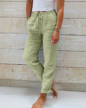 Women’s Drawstring Pants | Straight Leg
