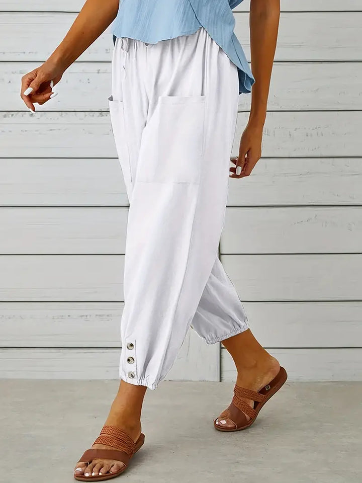 Women's Casual Drawstring Pants | Loose-Fit