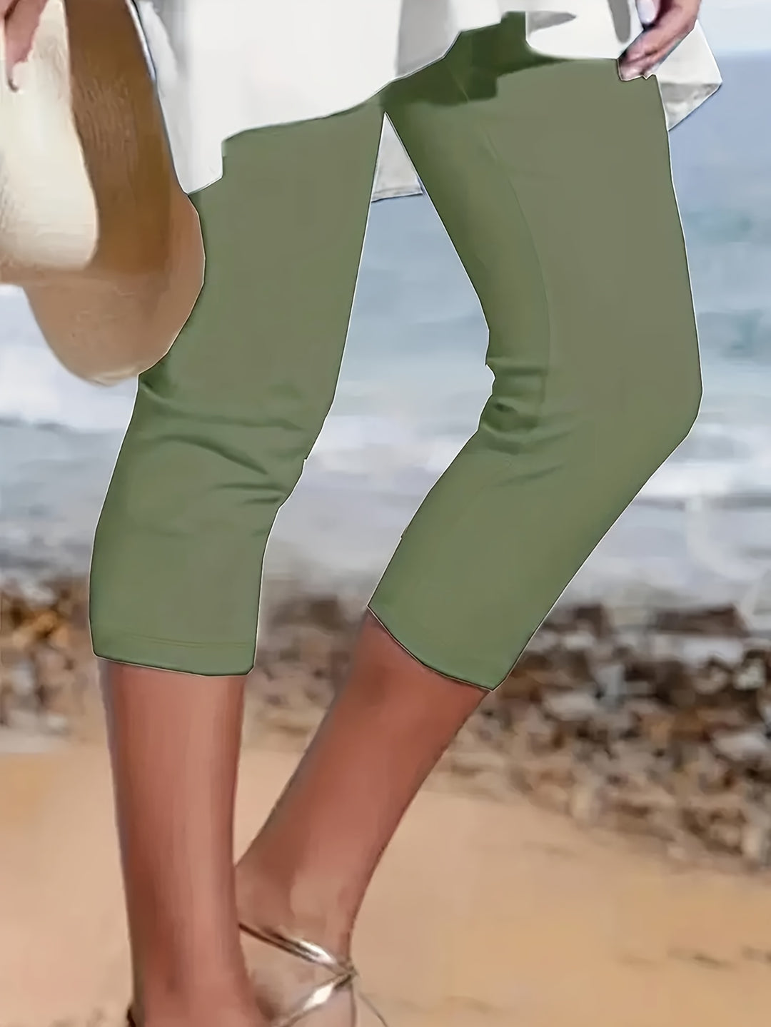 Women's Plus Size Capri Leggings | Cropped