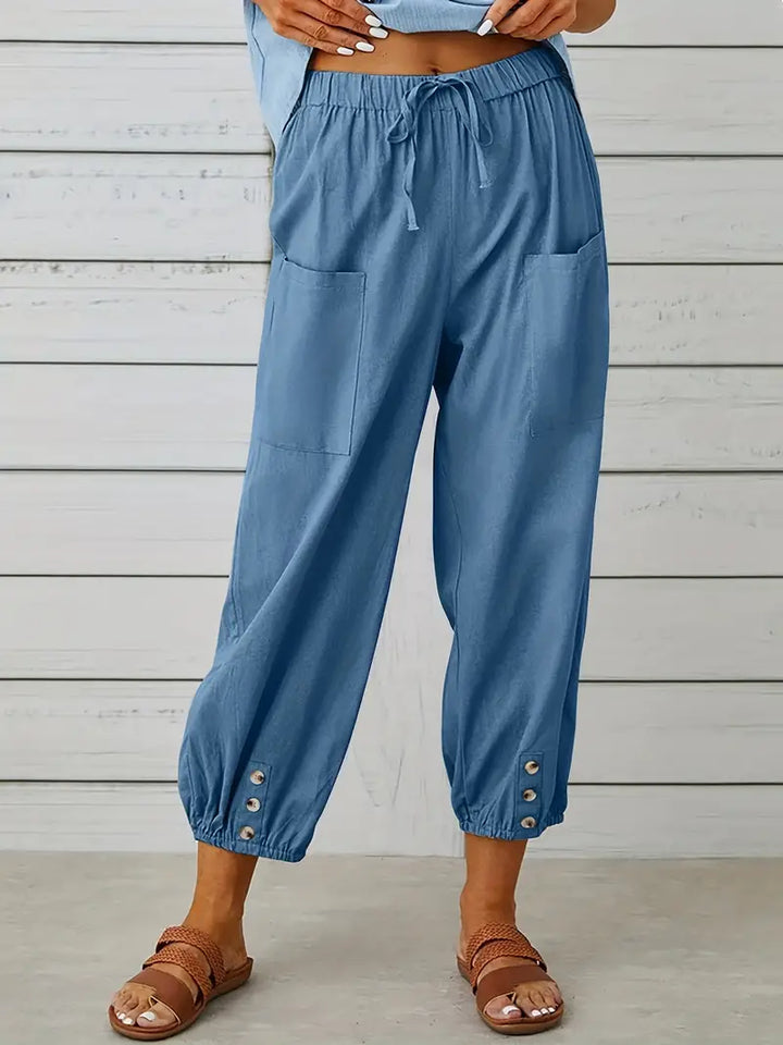 Women's Casual Drawstring Pants | Loose-Fit