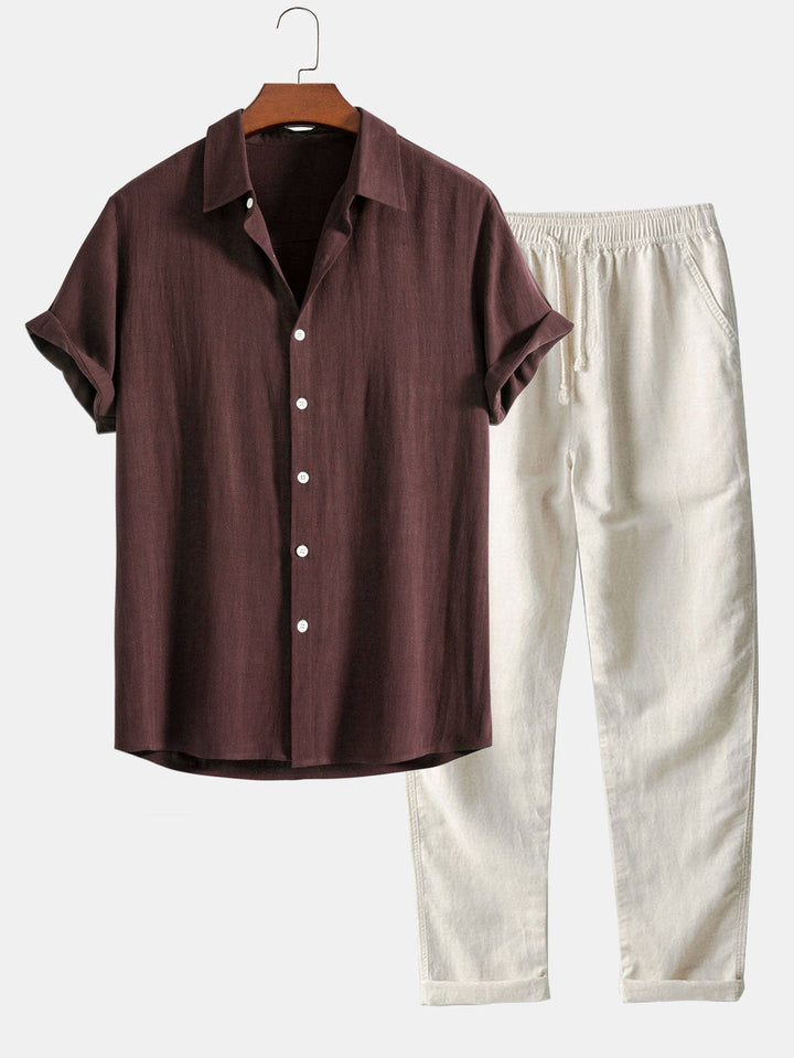 Men's Shirt and Trouser Set | Summer