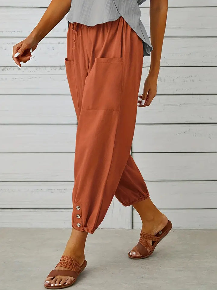 Women's Casual Drawstring Pants | Loose-Fit