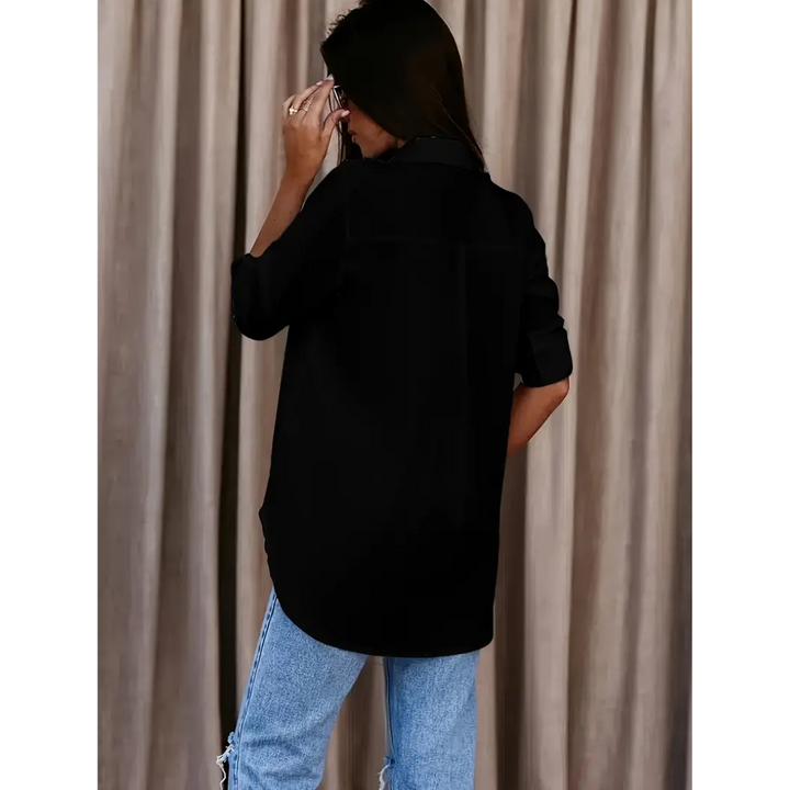 Women's 3/4 Sleeves Collared Summer Shirt | Casual