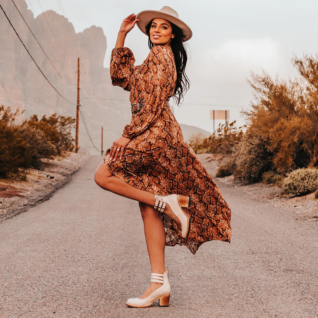 Women's Multi-Strap Ankle Buckle Heels | Vintage