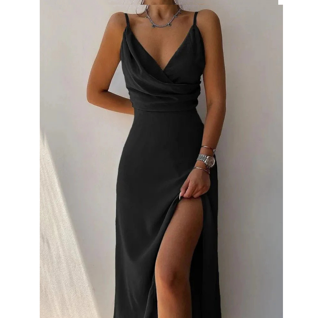 Women's Stylish V-Neck Spaghetti Straps Maxi Dress | Summer