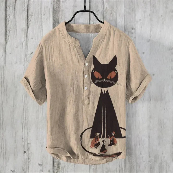 Men's Printed Casual Shirt | Short Sleeves