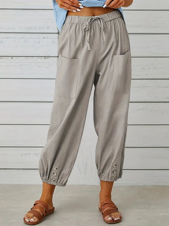 Women's Casual Drawstring Pants | Loose-Fit