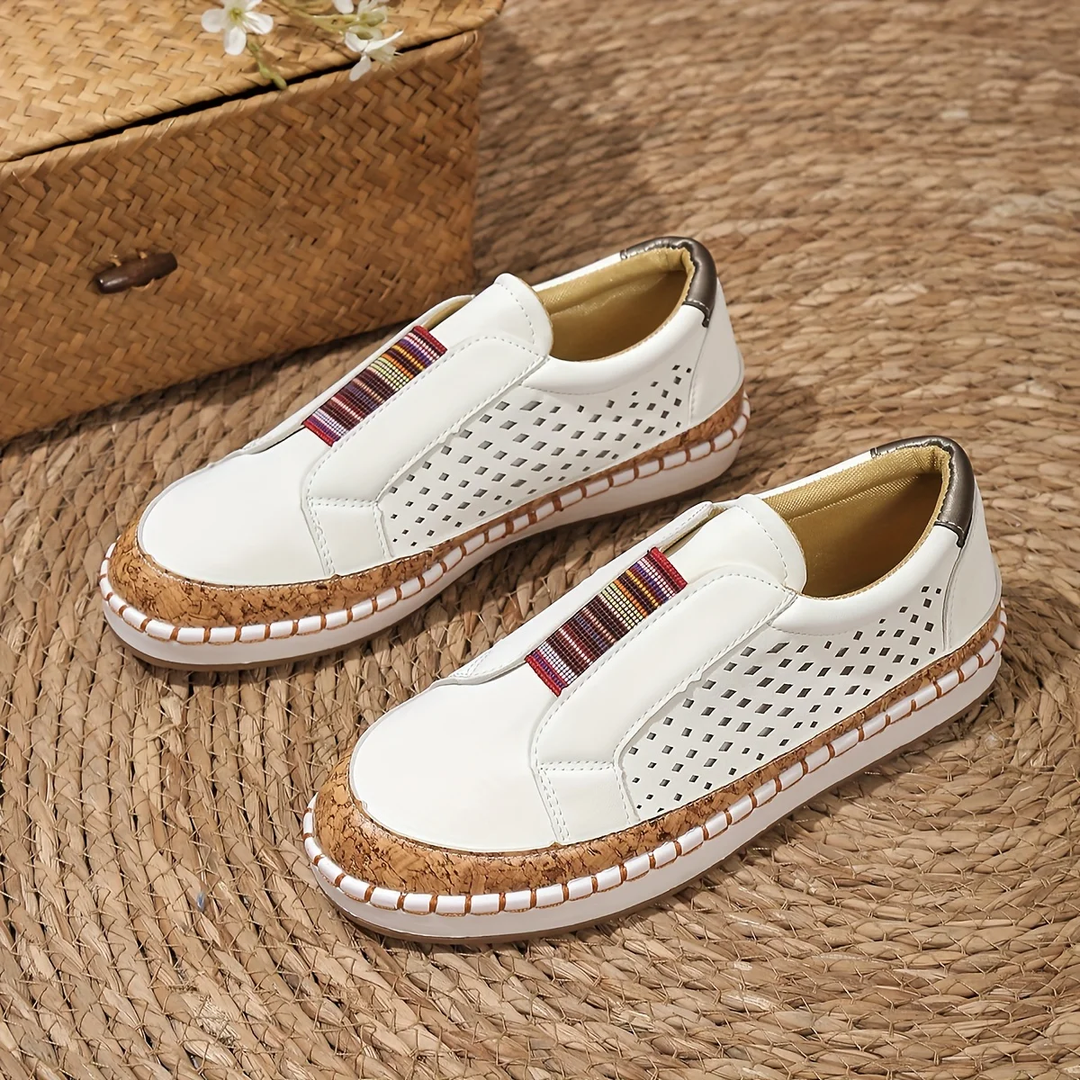 Women's Fashion Hollow-Out Slip-On Shoes | Round Toe