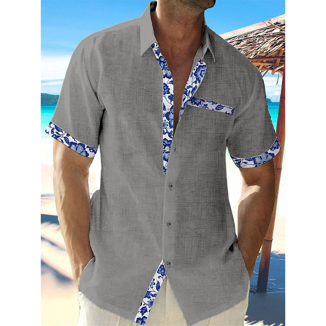 Men's Hawaiian Style Shirt | Summer