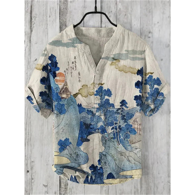 Men's Printed Casual Shirt | Short Sleeves