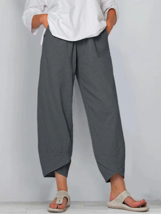 Women's Casual Cropped Trousers | Loose Fit