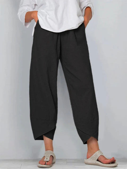 Women's Casual Cropped Trousers | Loose Fit