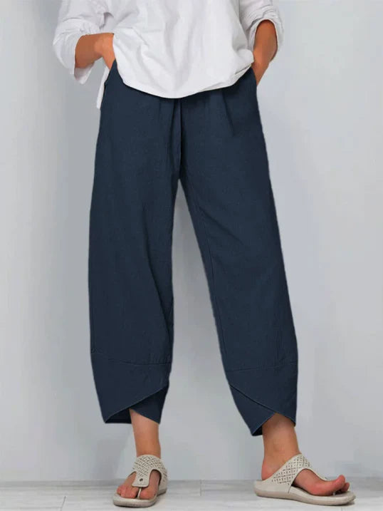 Women's Casual Cropped Trousers | Loose Fit