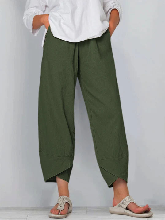 Women's Casual Cropped Trousers | Loose Fit