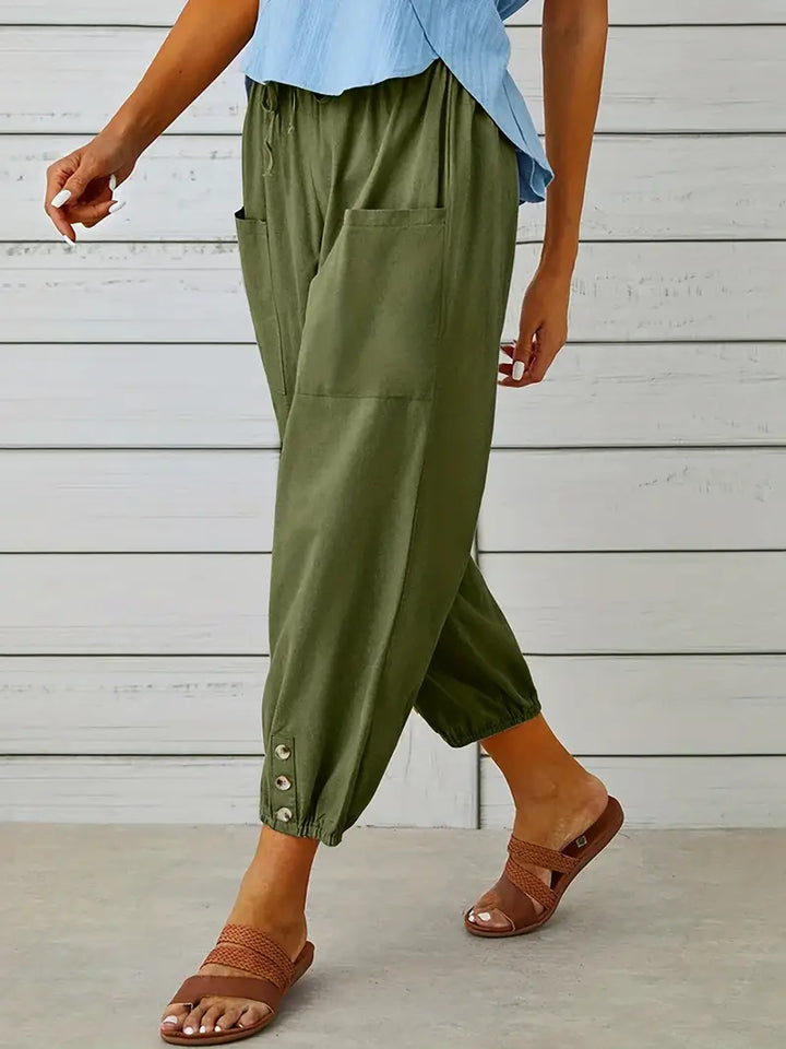 Women's Casual Drawstring Pants | Loose-Fit