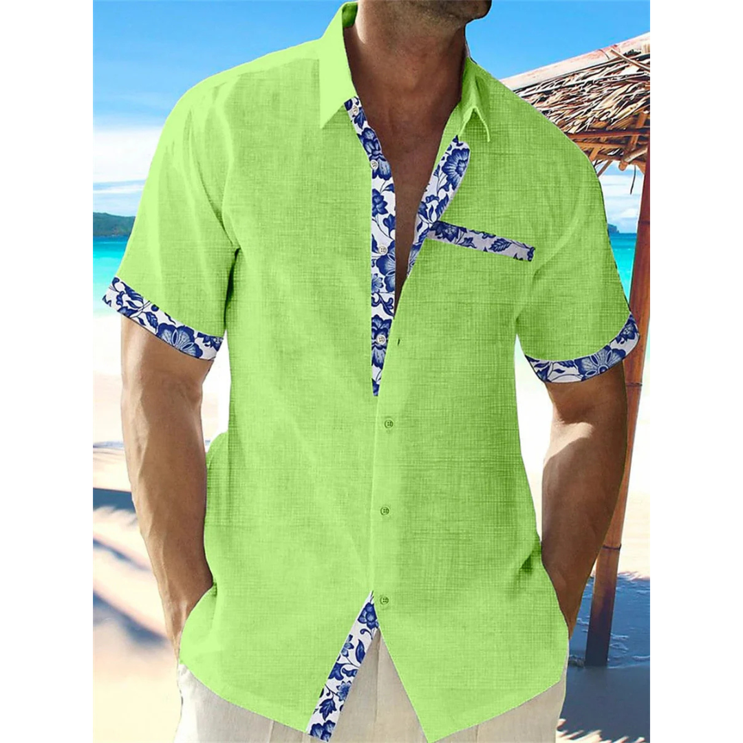 Men's Hawaiian Style Shirt | Summer