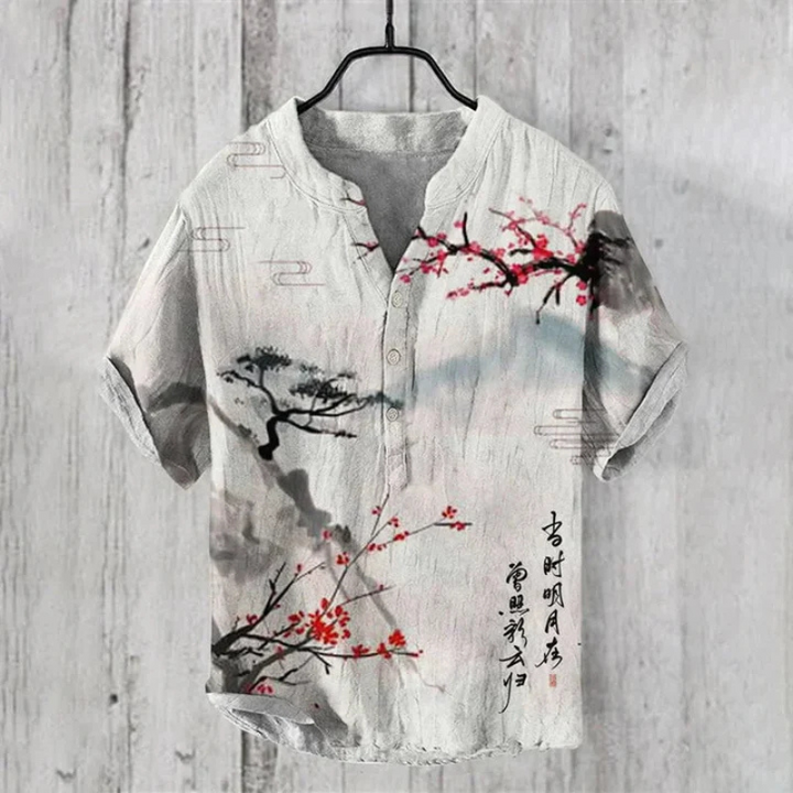 Men's Printed Casual Shirt | Short Sleeves