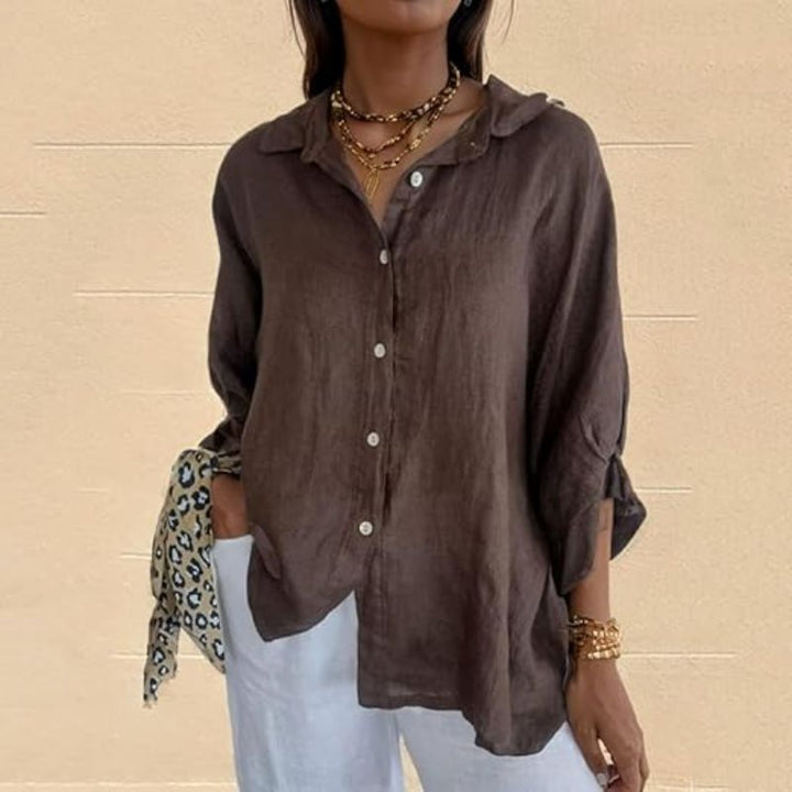 Women's Long Sleeve Formal Shirt | Collar