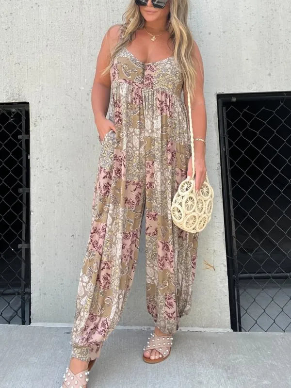 Women's Beach Style Jumpsuit | Boho