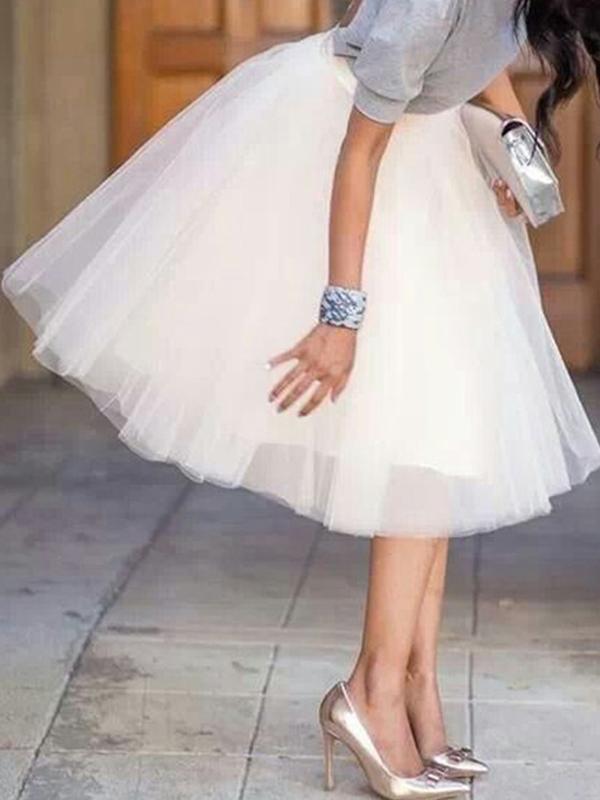 Women’s High Waisted Midi Skirt | Flared