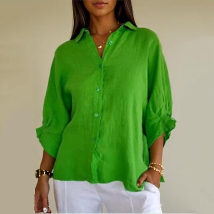 Women's Long Sleeve Formal Shirt | Collar