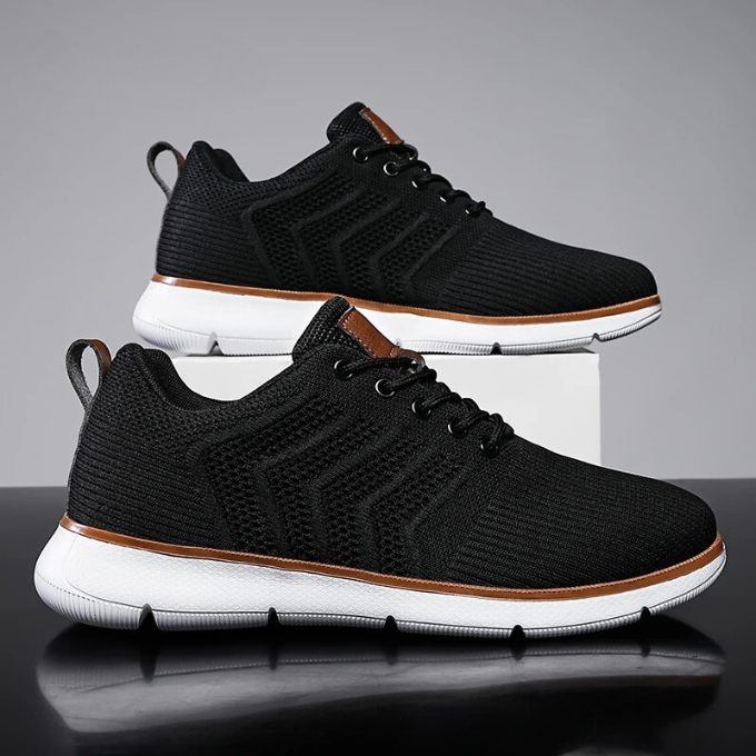 Men’s Knit Walking Sneakers | Lace Up
