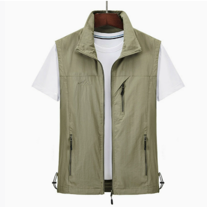 Men's Outdoor Vest | Stand Collar