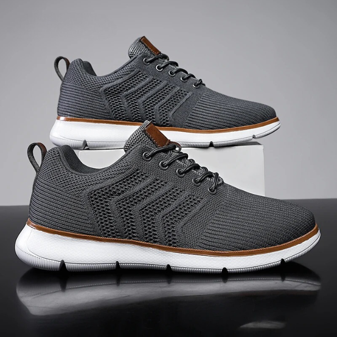 Men’s Knit Walking Sneakers | Lace Up