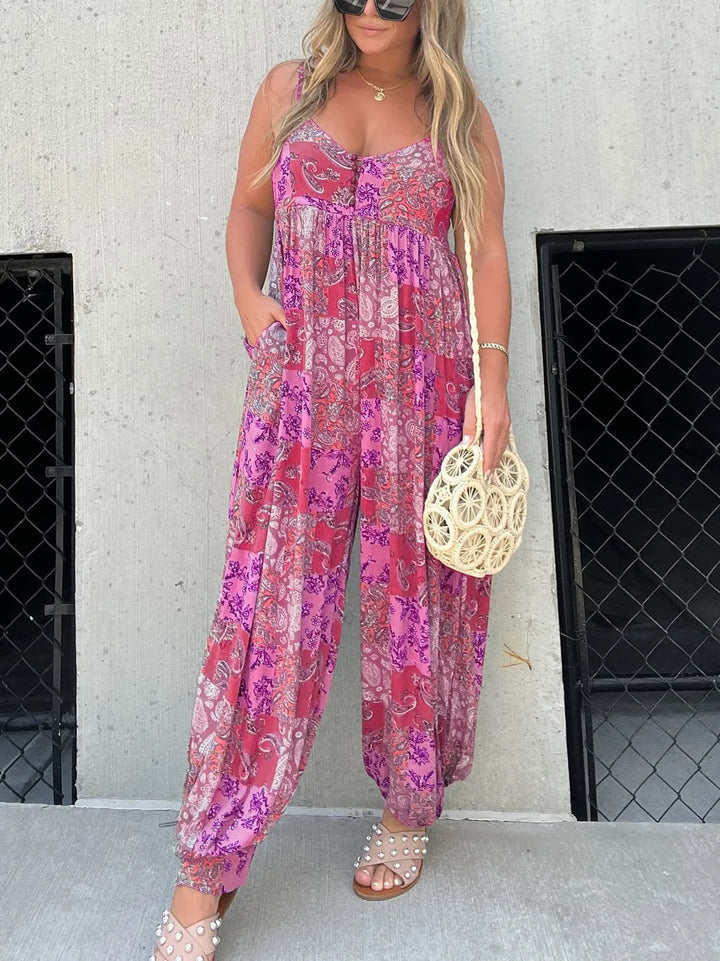 Women's Beach Style Jumpsuit | Boho