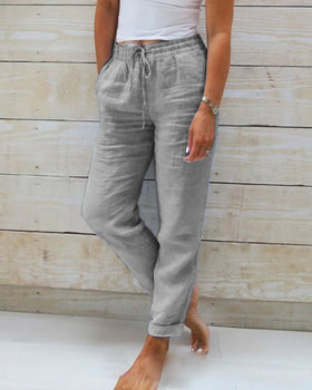 Women’s Drawstring Pants | Straight Leg
