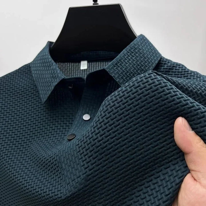 Men’s Structured Polo Shirt | Waffle Knit