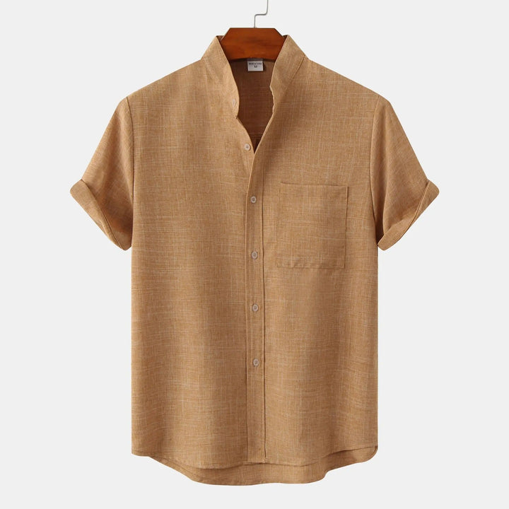 Men's Casual Shirt | Stand-up Collar
