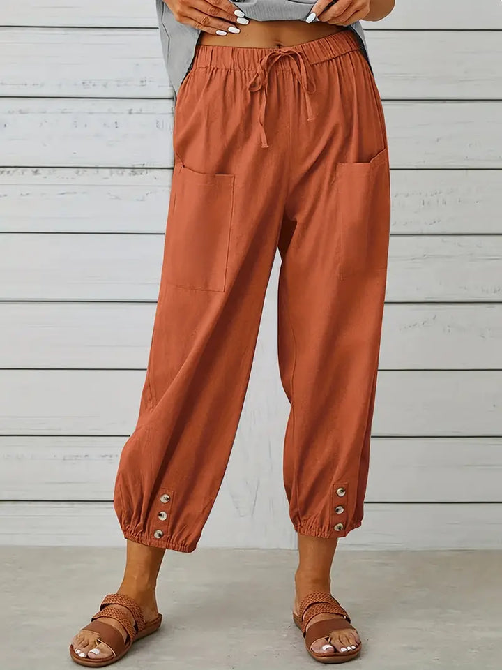 Women's Casual Drawstring Pants | Loose-Fit