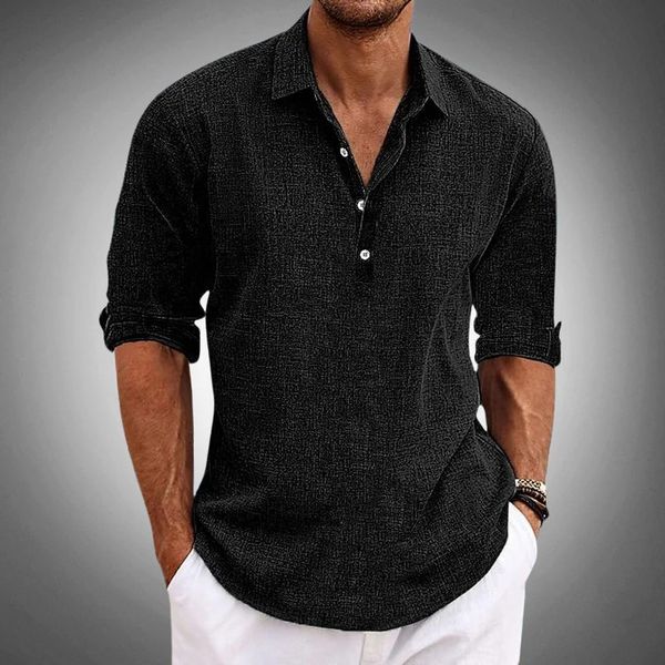 Men’s Button Neck Shirt | Casual