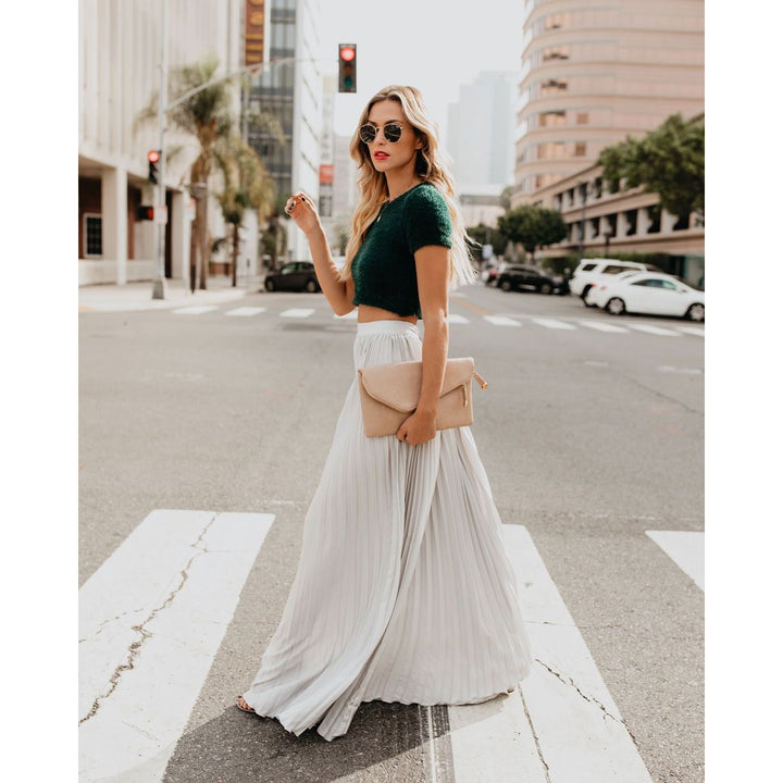 Women’s Pleated Maxi Skirt | Stylish