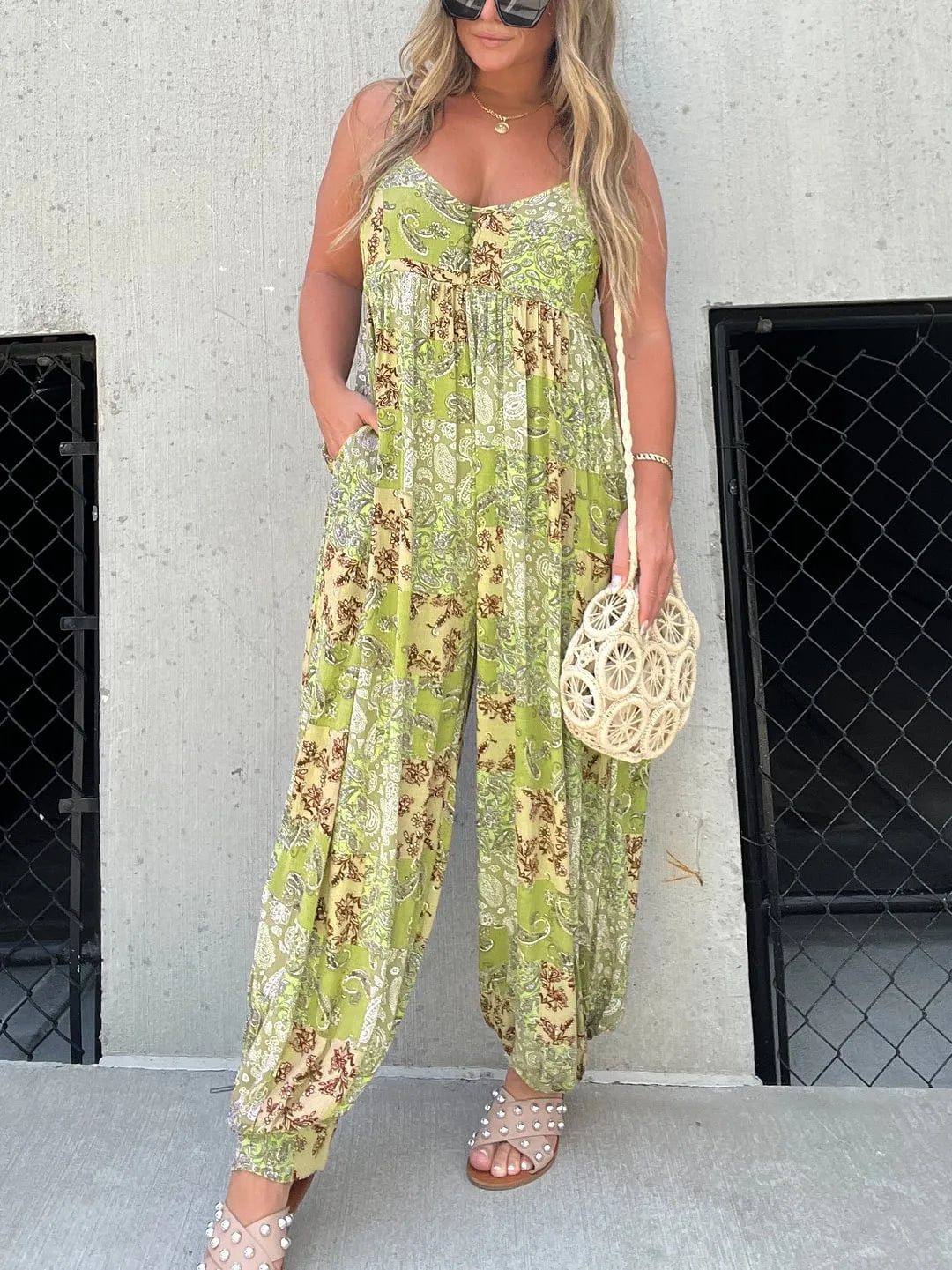 Women's Beach Style Jumpsuit | Boho