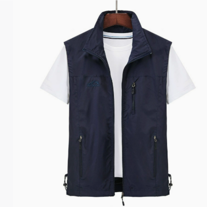 Men's Outdoor Vest | Stand Collar