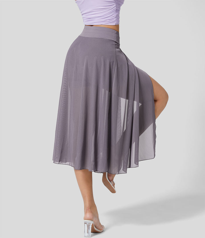 Women's Drawstring A-Line Skirt | Midi