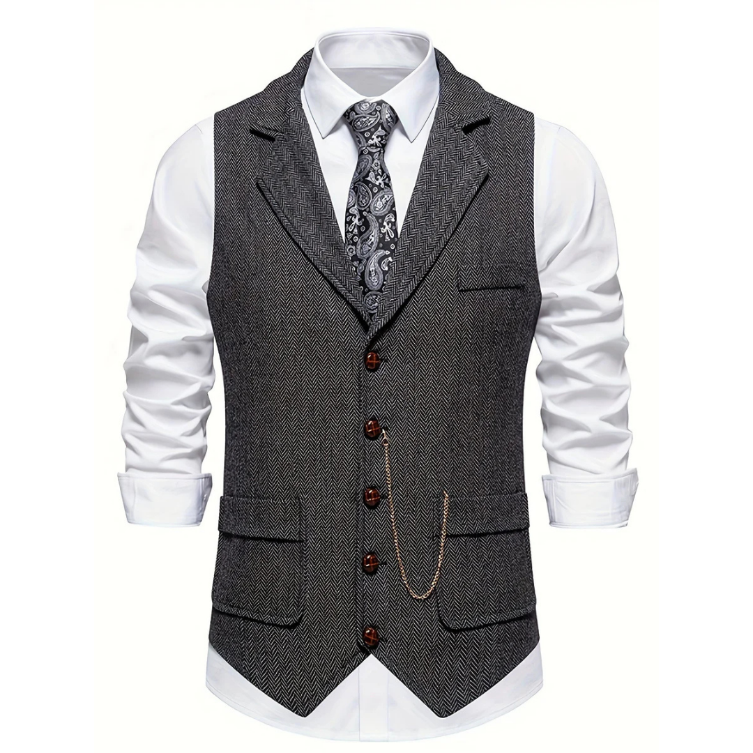 Men's Vintage Vest | Buckle Pocket