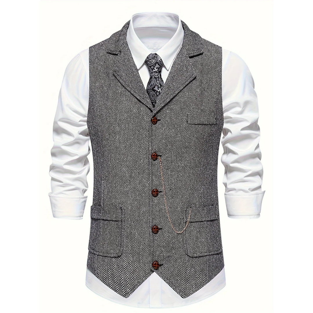 Men's Vintage Vest | Buckle Pocket