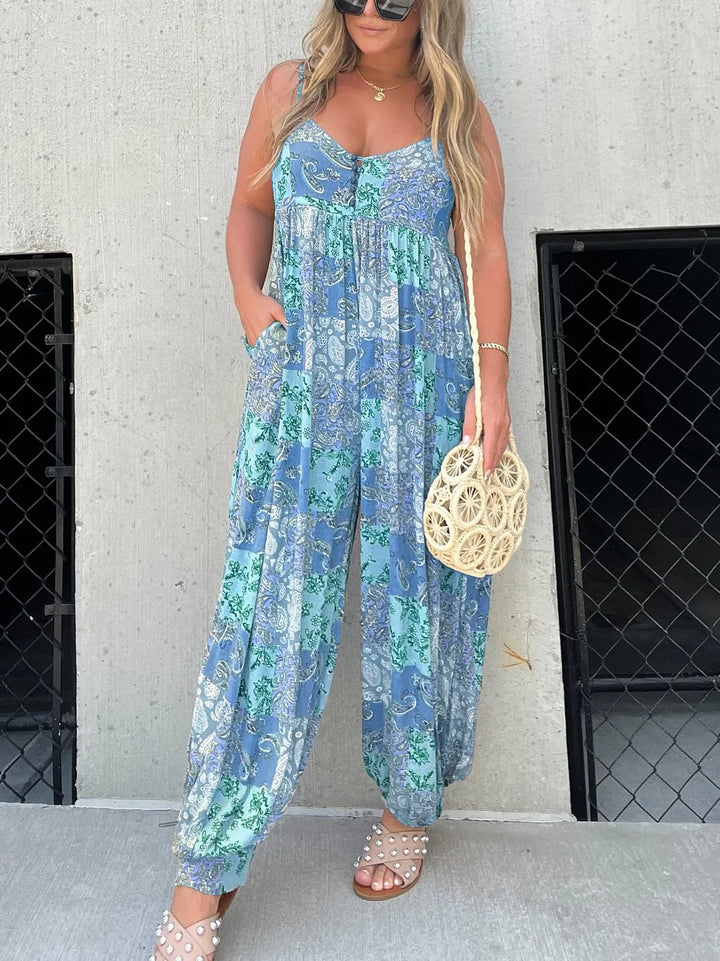 Women's Beach Style Jumpsuit | Boho