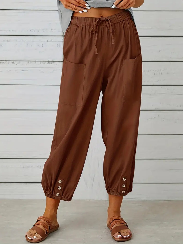 Women's Casual Drawstring Pants | Loose-Fit