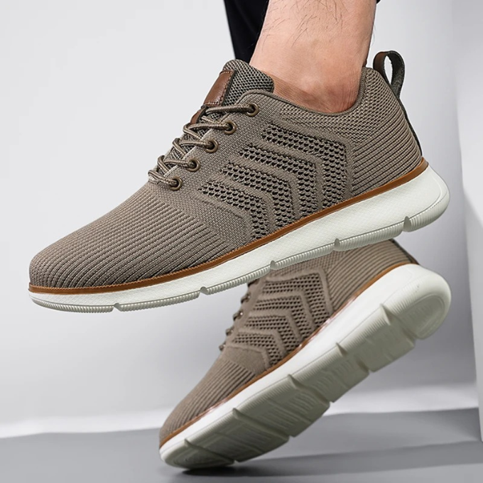 Men’s Knit Walking Sneakers | Lace Up