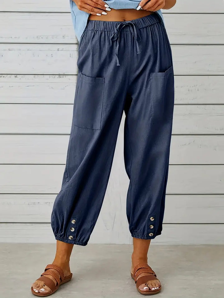 Women's Casual Drawstring Pants | Loose-Fit
