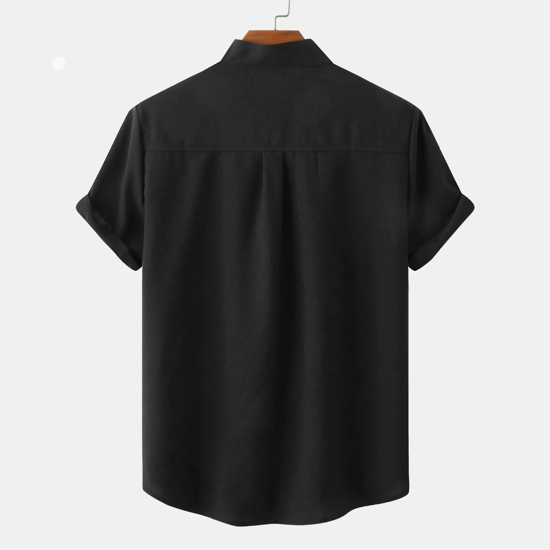 Men's Casual Shirt | Stand-up Collar