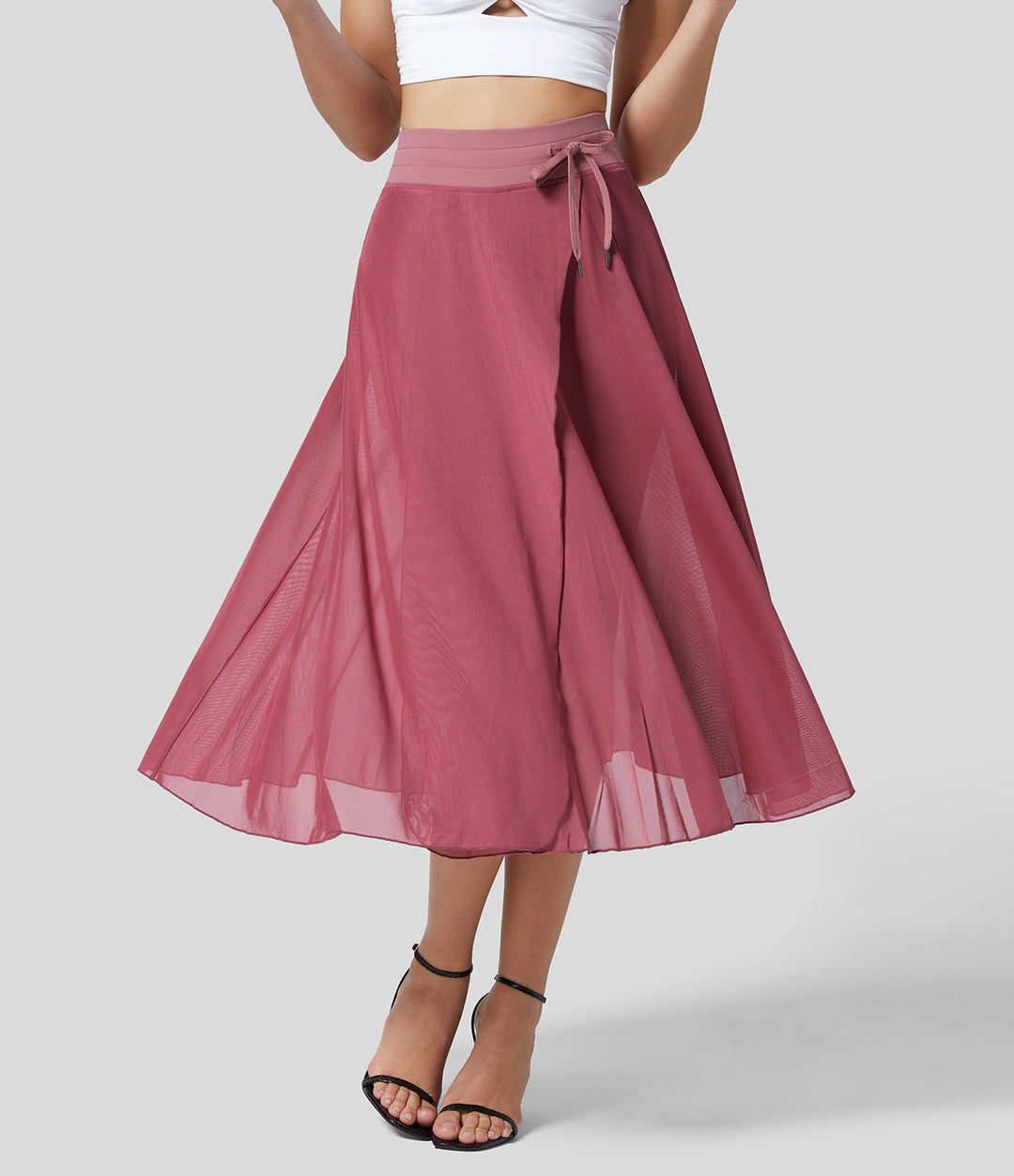 Women's Drawstring A-Line Skirt | Midi