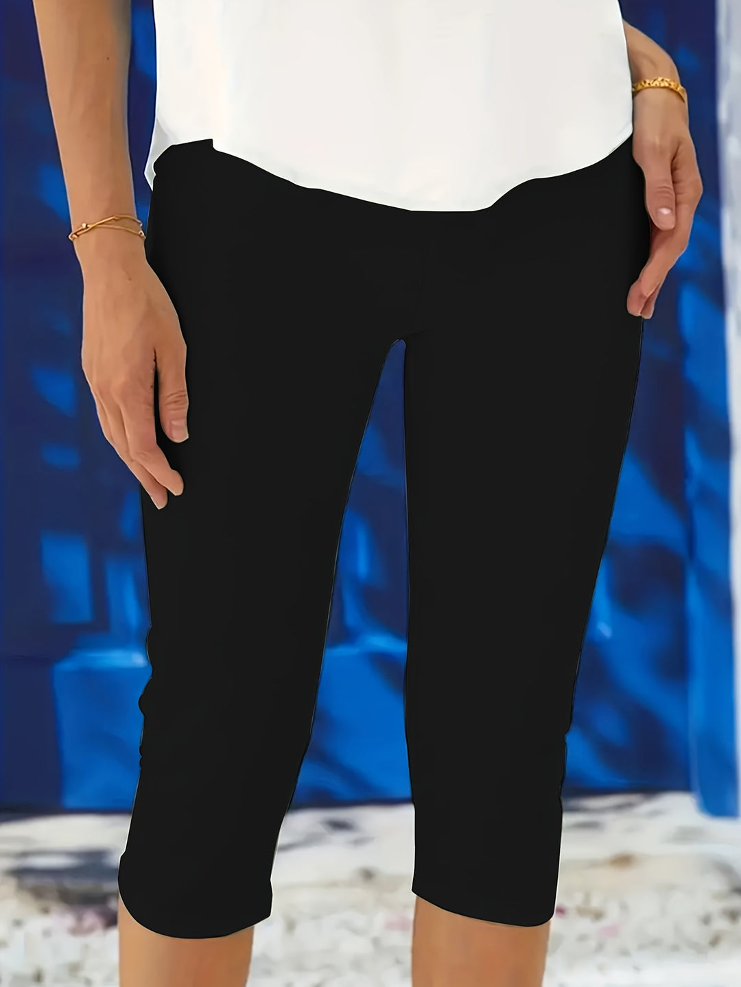 Women's Plus Size Capri Leggings | Cropped