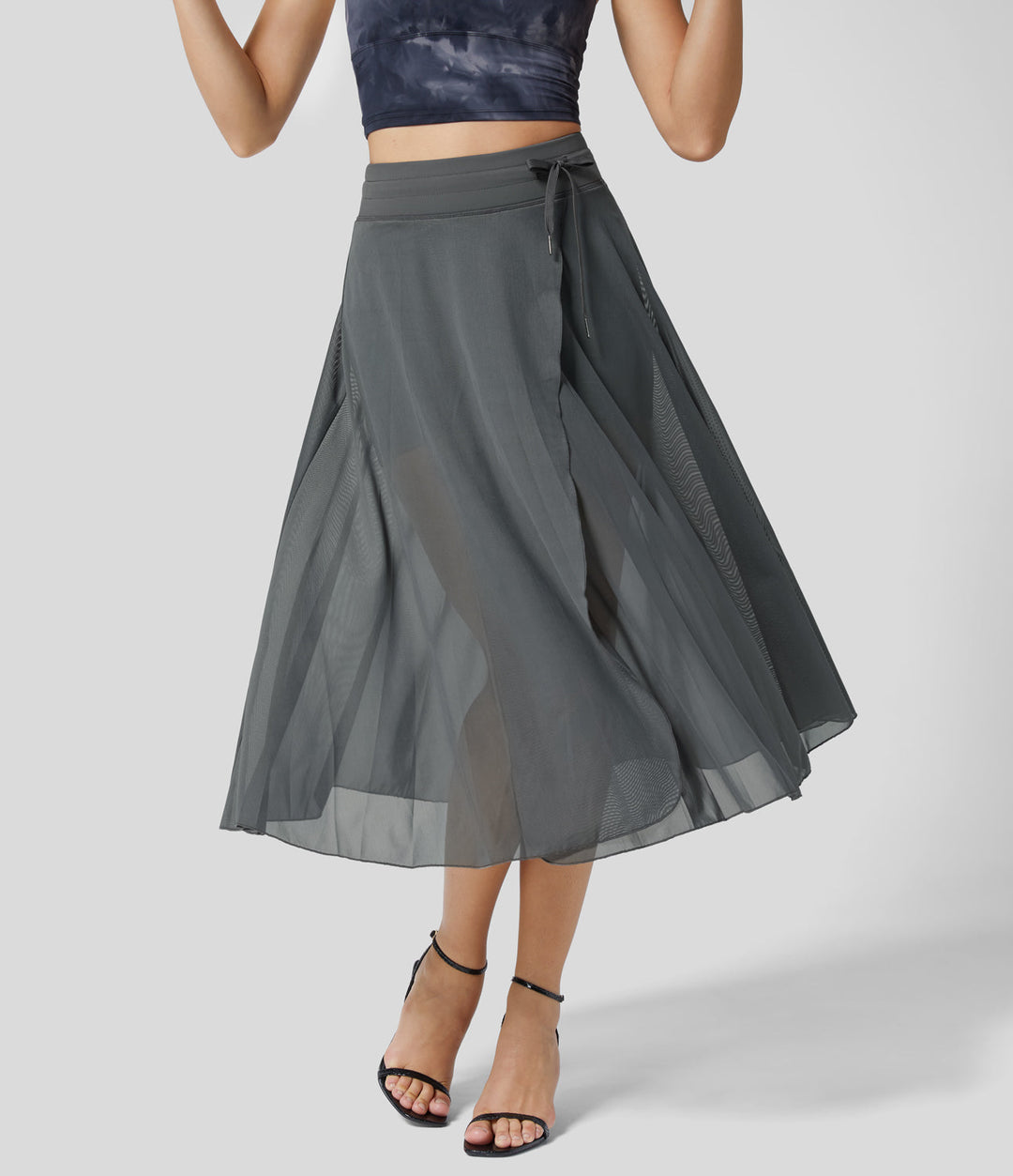 Women's Drawstring A-Line Skirt | Midi